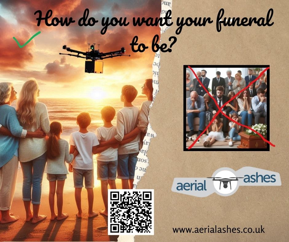 Aerial ashes how do you want your funeral to be?